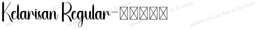 Kelarisan Regular字体转换